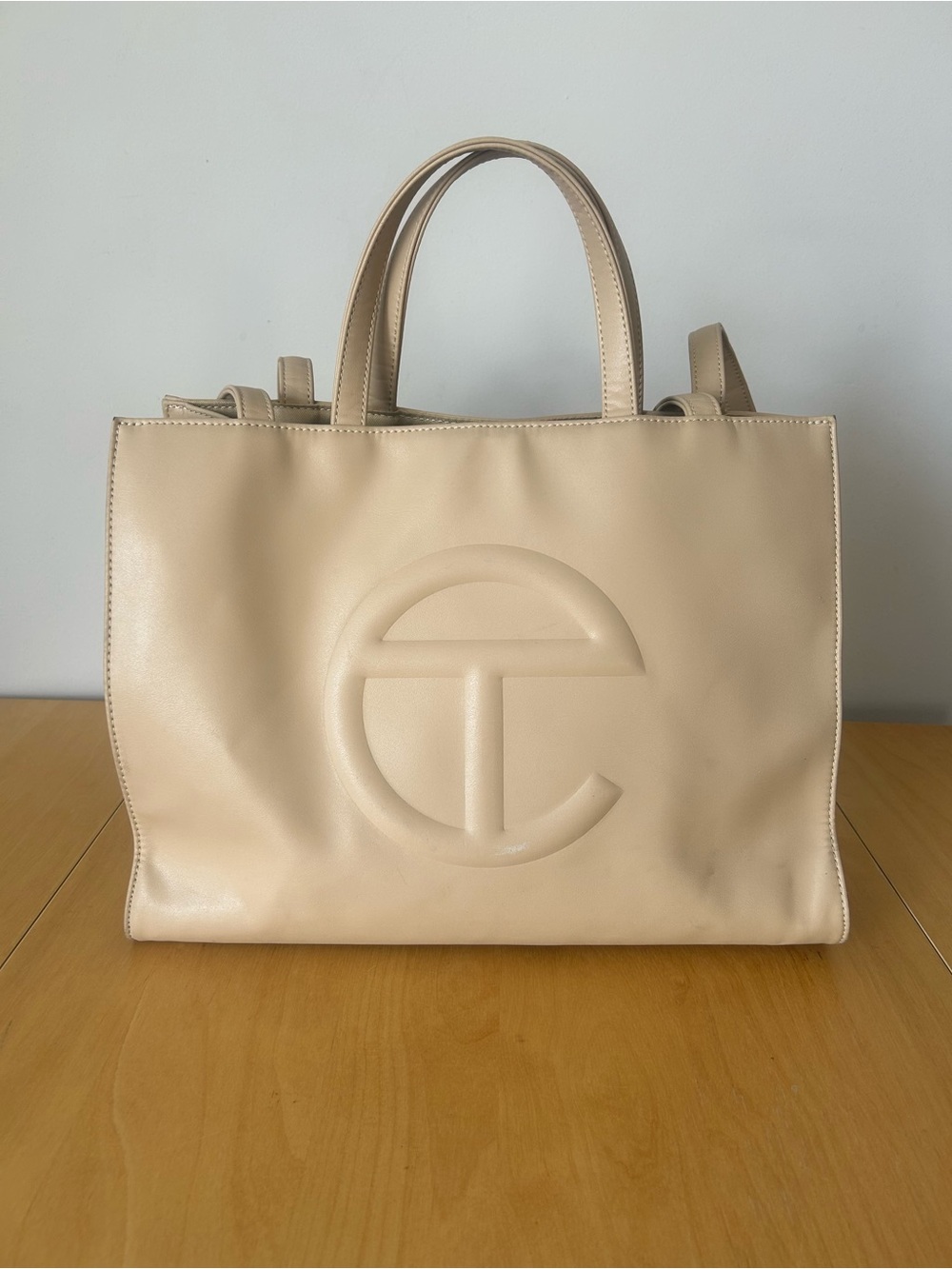 Telfar Medium Shopping Bag in Cream
